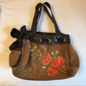 Juicy couture tote bag with embroidery